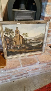 French picture clock beginning of the 19th century. (circa 1810) - Picture 1 of 23