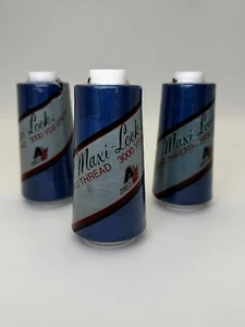 LOT OF 3 -NEW-Maxi-lock Serger A&E Thread color 393-Blue polyester 3000 yds - Picture 1 of 3