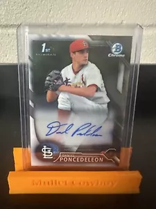 Daniel Poncedeleon 1st Bowman Chrome Autograph Card (2016) - Picture 1 of 4