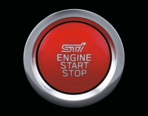 GENUINE SUBARU BRZ 'STI' RED PUSH BUTTON ST83031ST031 MY13 - MY23 SAVE $75 NEW - Picture 1 of 1