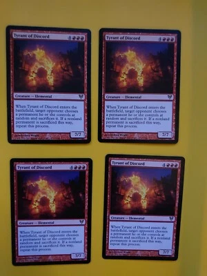 MTG Card. Tyrant of Discord. playset. Avacyn Restored rare elemental - Image 1 of 4
