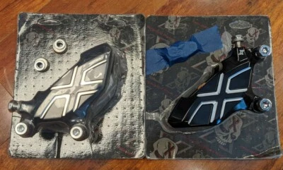 Open Box Performance Machine 4 Piston Black Duel Disk Brake Caliper 11.5" Rotors - Image 1 of 4