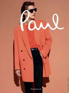 Nuevo Blazer Para Hombres PAUL SMITH Desfile Doble Pecho Naranja Lana Talla M - Imagen 1 de 10