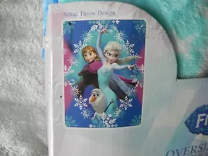 Disney Frozen Anna & Elsa Oversize Large Soft Throw Blanket, Premium Microfiber - Picture 1 of 2