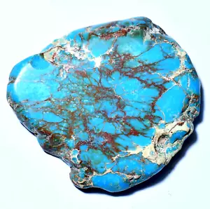 ¡Piedra preciosa rara losa de 123,20 quilates natural Blue Ridge con certificación turquesa sin tratar!¡! - Imagen 1 de 7