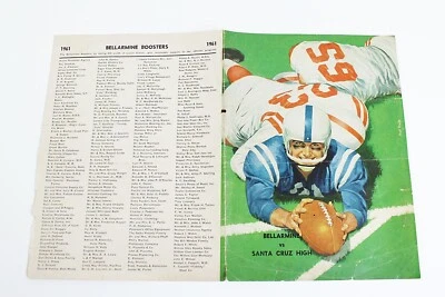 BELLARMINE Football Program 1967 San Jose California High School Coke ad Foto 1 de 2