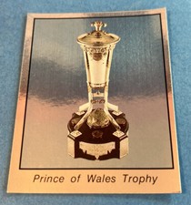 1988 - 89 Panini Stickers #162 Prince of Wales Trophy Foil  NHL