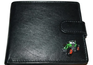 Tractor Wallet Fenght 939 Green Leather Black or Dark Brown Gift Boxed Farming - Picture 1 of 8