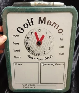 New Golf Memo Dry Erasable Message Board Wall Hanging With Marker - Picture 1 of 6