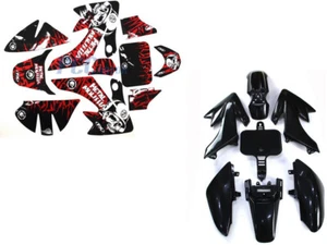 KIT CALCOMANÍAS GUARDABARROS PLÁSTICO CARROCERÍA para XR50 CRF50 SSR125 PIT DIRT BIKE H DE59+ - Imagen 1 de 1