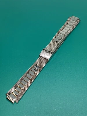 17,5 мм винтажный 1960-х годов герцогиня из нержавеющей стали сетки часы группы новый - Изображение 1 из 4