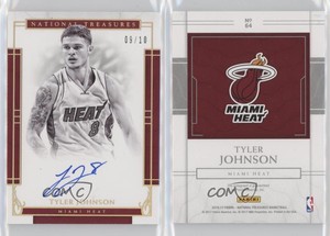 2016-17 Panini National Treasures Signatures Gold /10 Tyler Johnson #64 Auto
