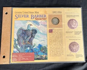 Genuine United States Mint-1892-1916 Silver Barber Quarter - Picture 1 of 1