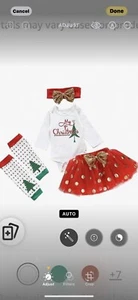 4piece Christmas Newborn Outfit - Picture 1 of 2