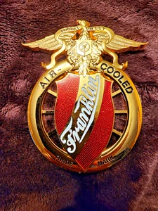 Franklin Air Cooled Engine Aircraft & Cars Gold & Cloisonne Early Logo Medallion - Bild 1 von 14