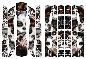 Rahmenschutz Fahrrad XL Sticker E-Bike Stickerset Dia de Los Muertos Aufkleber - Bild 1 von 7
