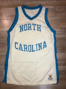 UNC North Carolina Tar Heels Basketball Team Sand-knit Jersey M Medium - Picture 1 of 4