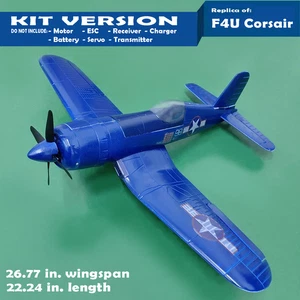 RC Airplane KIT F4U Corsair Fixed Wing Aircraft WWII Warbird EPS Foam DIY Plane - Picture 1 of 12