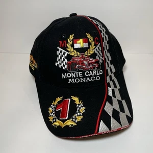 MONTE CARLO MONACO FORMULA 1 GRAND PRIX BASEBALL RACING CAP MÜTZE CASQ80N schwarz - Bild 1 von 12