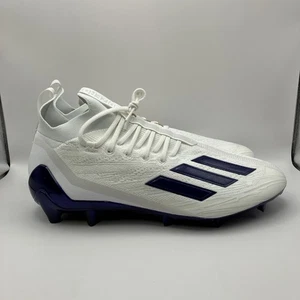 Adidas Adizero Men’s Size 13 Primeknit Football Cleats White Purple HP8743 - Picture 1 of 7