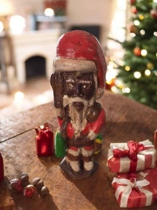 Weihnachtsmann/Rasta Claus Handarbeit Zedernholz Feiertag/Weihnachtsfigur - Bild 1 von 9