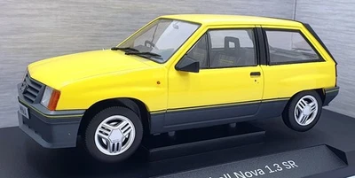 Model Car Group 1/18 Scale MCG18903 - Vauxhall Nova 1.3 SR - Yellow - Image 1 of 4