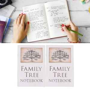 For Family History Notebook 16 Pages Double Sided For Family Tree Record Book - Imagen 1 de 12