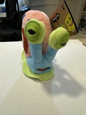 Zuru Fuggler x Spongebob Squarepants Keychain Plush Ring GARY the pet snail 5 in - Image 1 of 4