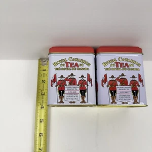 METROPOLITAN TEA COMPANY Royal Canadian leere Teedosen Mountie Art 2 Stück - Bild 1 von 10