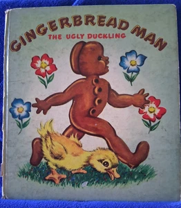 1949 Gingerbread Man The Ugly Duckling 1st Edition Cozy Corner Book - Bild 1 von 3
