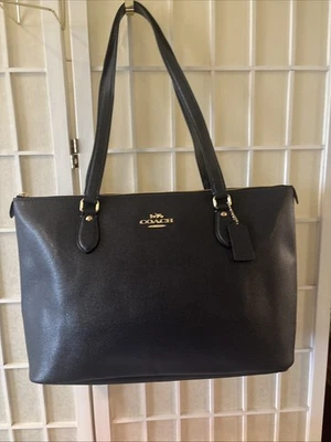 Coach Gallery Tote Shoulder Bag - Navy - Image 1 of 4