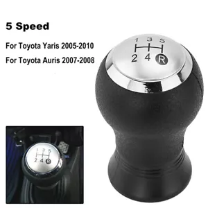 For Toyota Yaris 2005-2010 5 Speed Gear Shifter Knob Stick Shift Lever Handle - Picture 1 of 5