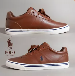 NP~150€ Polo Ralph Lauren Leder Sneaker, 44, elegante Freizeitschuhe braun - Bild 1 von 14