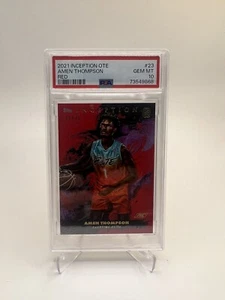 AMEN THOMPSON 2021-22 Topps Inception Overtime Elite OTE #/75 RC PSA 10…..POP 1 - Picture 1 of 2