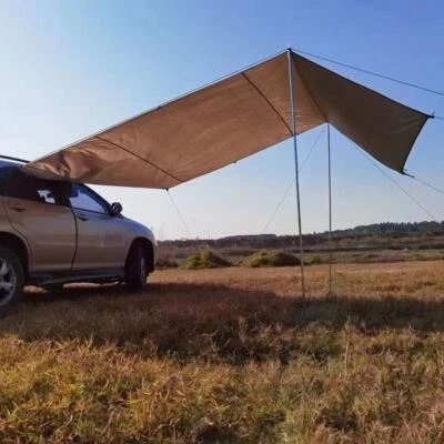 Toldo de coche al aire libre parasol SUV toldo coche tienda trasera portátil refugio de camping Foto 1 de 4