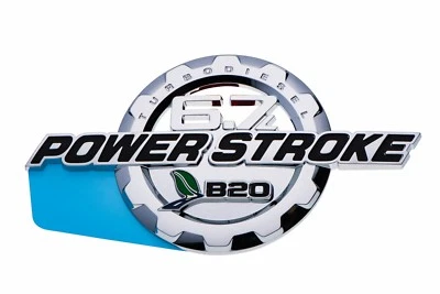 2011-2016 Ford F250 F350 F450 6.7 Power Stroke Diesel Chrome Door Emblem OEM NEW - Image 1 of 4