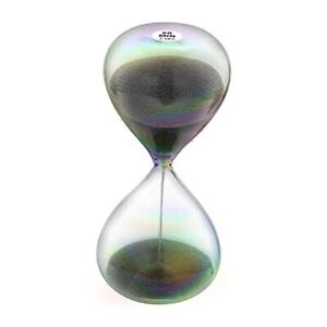  Hourglass 60 Minute Sand Timer, Black Sand Clock, Large Hourglass Sand Time 