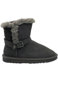 Lamo Water & Stain Resistant Suede Mini Boots Selena Charcoal - Picture 1 of 4