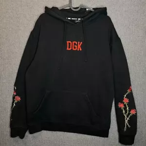Sudadera con Capucha DGK Para Hombre Grande Negra Bordada Despiadada Máscara Feroz Horror - Imagen 1 de 11