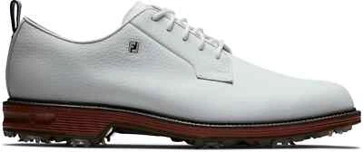 FootJoy Dryjoys Premiere Series Field Golf Shoes - White/Brick 53992 BLEMS - Image 1 of 4