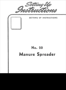 IH McCormick No. 20 Miststreuer Aufstellanleitung manuell Farmall - Bild 1 von 12