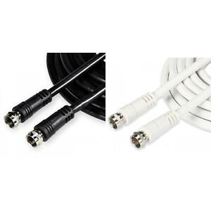 onn RG-6 Coax Cable for F-Type Jack 2 Connections 6 15 25 or 100 Feet