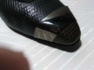 Sergio Rossi Pumps Black Patent Leather Size 36 Pointy Toe Heels @29 - Picture 1 of 8