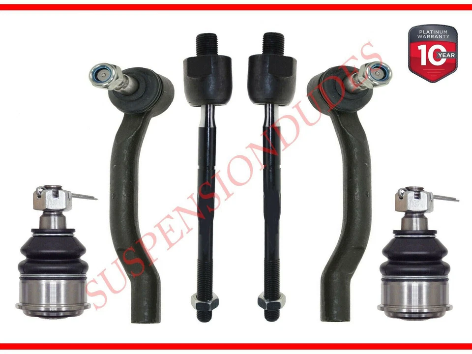 Kit de rótula de varilla de amarre de suspensión delantera de 6 piezas para Acura MDX Honda Pilot Foto 1 de 1