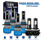 LED Headlight Fog Light Kit High Low Beam Bulbs 6000K For Chevy Cavalier 1999 6x