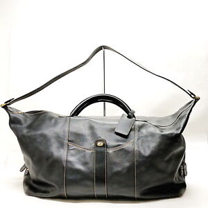 Dunhill Boston Bag  Black Leather 3545746