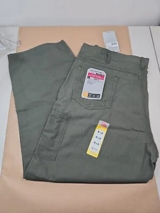 42x20 CARHARTT FR CAT2 Loose Fit Olive Moss Green Canvas Work Pants BN0159-FRM - Picture 1 of 15