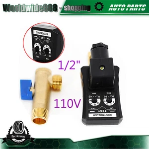Automatisches zeitgesteuertes elektronisches automatisches Ablassventil für Luftkompressor Wassertank 110 V - Bild 1 von 12