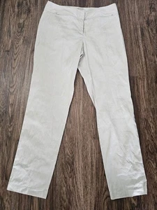 Pantalones de vestir Eileen Fisher tostados talla mediana lino/viscosa/spandex - Imagen 1 de 12