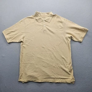 Polo gialla Eddie Bauer uomo taglia grande cotone manica corta vestibilità classica - Foto 1 di 9